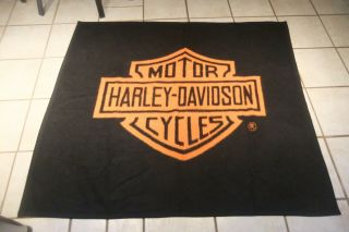 Harley Davidson Licensed Fleece Throw Blanket Official Usa Biederlack 56 X 48