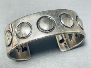 Authentic Orville Tsinnie Vintage Navajo Sterling Silver Bracelet