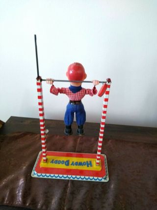 Vintage Howdy Doody acrobat tin toy by Arnold West Germany 2