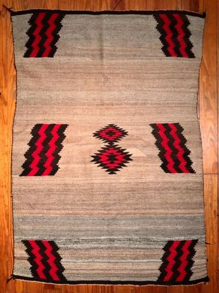 Killer Historic Navajo Saddle Blanket,  Spectacular Background,  C1900 - 30