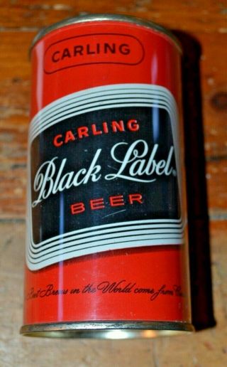 Carling Black Label 12oz Flat Top Beer Can Can Very Minty
