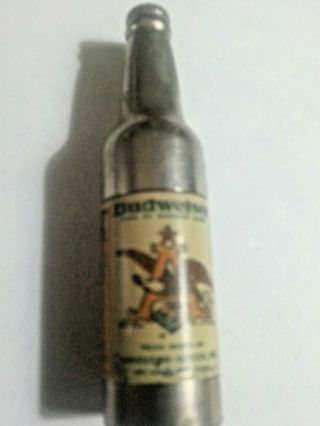 Vintage Anheuser Busch Beer Bottle Shaped Lighter