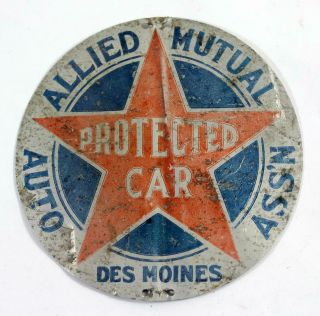 Vintage Allied Mutual Auto Ass 
