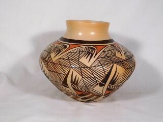 Hopi Indian " Migration Design " Pottery By Award Winning Adelle Nampeyo