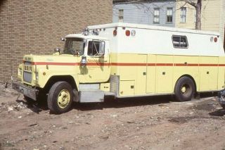 Newark Nj Rescue 1 19?? Mack R Providence Rescue - Fire Apparatus Slide