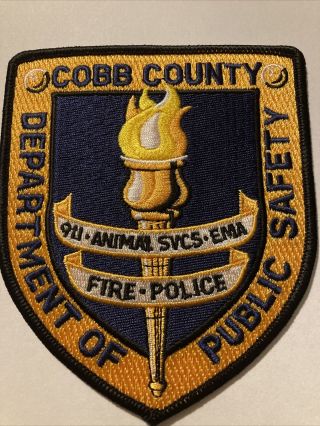 Police Patch Georgia Ga Cobb Co Public Safety Fire Ema Aspca Dispatch