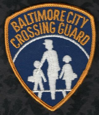 Baltimore City Maryland Crossing Guard Shoulder Patch 100 Authentic