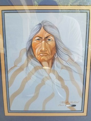 Robert Redbird Sr (1939 - 2016) Gouache Native American Painting; Kiowa