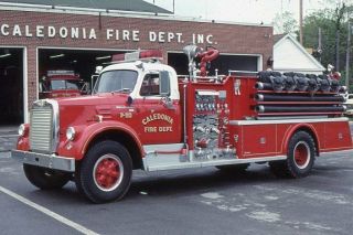 Caledonia Ny 1965 International Young Pumper - Fire Apparatus Slide