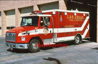Fire Apparatus Slide,  Rescue 1,  Las Vegas / Nv,  2001 Freightliner / Road Rescue