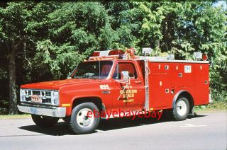 Fire Apparatus Slide,  Rescue 55,  Qualicum Beach / Bc,  1981 Gmc / Anderson