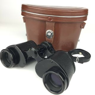 [exc,  ]　vintage Nikon J - B7 Binoculars 8x30 8.  5° W/ Case From Japan