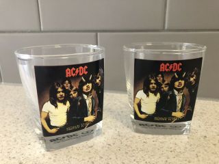 Ac/dc Whiskey Sprit Glass Gift Rare 2008 Official X2