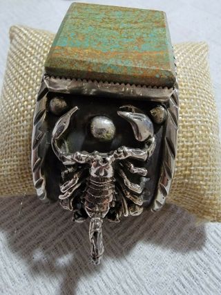 Native American Sterling Silver Scorpion Bracelet