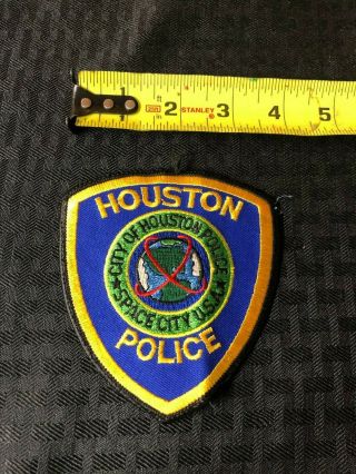 Houston Texas Tx Police Space City Shoulder Patch Obsolete Collectible Usa
