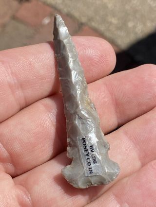 INCREDIBLE DOVETAIL DRILL FOUND IN POSEY COUNTY INDIANA INDIAN ARROWHEAD DOVE 2