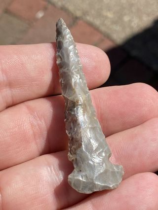 INCREDIBLE DOVETAIL DRILL FOUND IN POSEY COUNTY INDIANA INDIAN ARROWHEAD DOVE 3