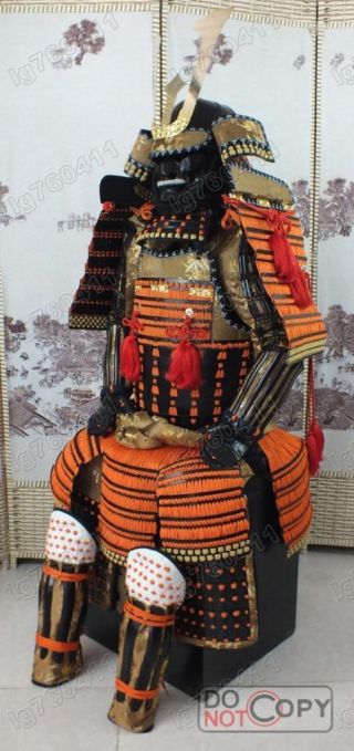 Iron & Silk Japanese Wearable Rüstung Samurai Armor Orange O06