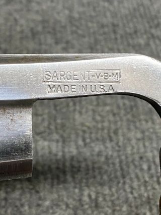Rare Vintage Sargent VBM 6 - 1/4” Curved Spine Draw Knife Razor Sharp Ready 2 Work 3