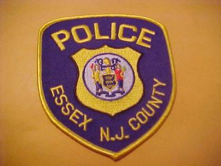 Essex County Jersey Police Patch Shoulder Size Type 3