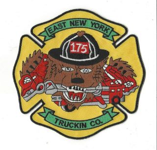 York City Fire Dept.  Fdny Ladder 175 East York Trucking Co Patch -