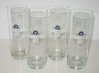 Set Of 4 Schlosser Alt 0.  4l Beer Glasses Stolzle Lausitz Crystal