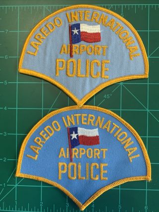 Laredo Texas International Airport Police Patches Vintage