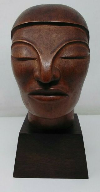 Jose Pinal Carved Wood Sculpture