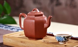 300cc chinese Yixing Handmade Zisha QingShui clay Teapot Liu Fang Hu Tea Pot 4