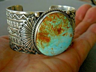 Sunshine Reeves Native American Royston Turquoise Sterling Silver Bracelet