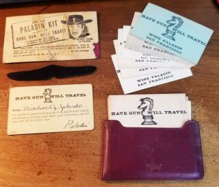 Vintage Official 1958 Have Gun,  Will Travel Paladin Kit & Fan Club Id