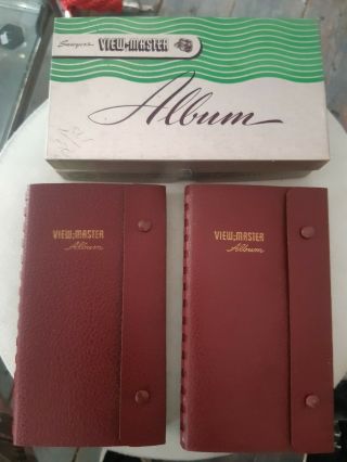 2 X Vintage Boxed Viewmaster Album For Reels