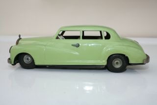 1950s Jnf Mercedes Benz Tinplate Friction Car Pale Green Western Germany Project