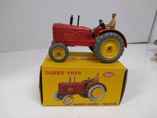 Vintage Dinky Toys 300 Massey - Harris Tractor