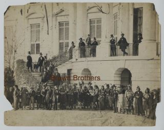 1858 Indian Delegation Sioux Pawnee Pottawatomis @ White House Oversized Photo