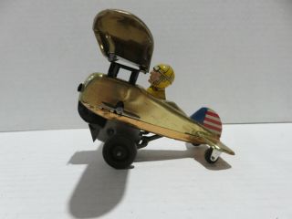 Vintage 1941 Marx Looping Plane Tin Toy - Circa 1941 3
