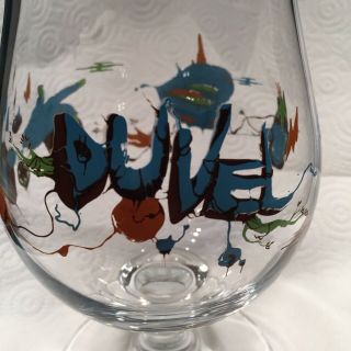 2014 Duvel Belgian Ale Limited Edition Yan Sorgi Illustrated Tulip Glass