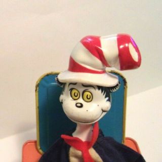 The Cat In The Hat Music Jack In The Box by Dr.  Seuss Mattel Vintage 1970 2