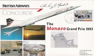 Ba Concorde The Monaco Grand Prix 1993 Signed By Capt A Meadows Concorde Pilot