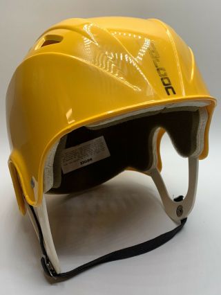 Vintage 1970s Norcon Skateboard Bmx Helmet Yellow Medium