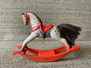 Hallmark 1981 Rocking Horse Ornament 1st In Series No Box