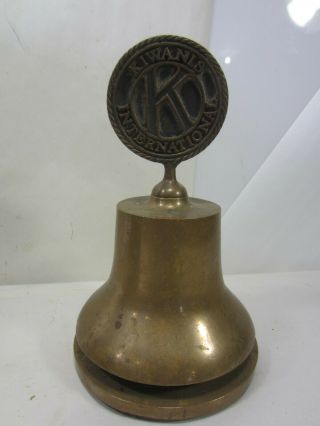 Vintage Bronze - Craft Foundry Brass Kiwanis International Presentation Bell