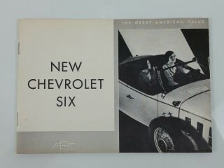 Vintage 1932 Chevrolet Six - Sales Brochure