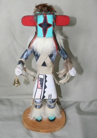 1991 Native American Hopi " Star " Kachina Doll,  Hand Carved - Signed By Rp - Wood