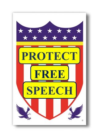" Protect Speech " Fridge Magnet Presidential Campaign Republican Vote