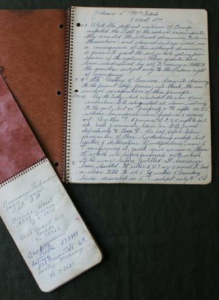Jonas Shawanesse Research Notebook Indian Land Claims Emmet C Harbor Springs,  MI 2