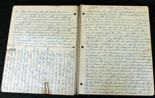 Jonas Shawanesse Research Notebook Indian Land Claims Emmet C Harbor Springs,  MI 3