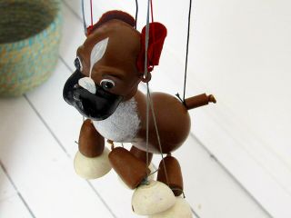 Vintage Pelham Puppets - Bengo (boxer Dog) - Boxed - Rare - Instructions Too