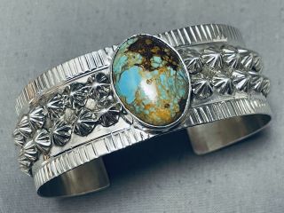 Exceptional Vintage Navajo Royston Turquoise Sterling Silver Bracelet