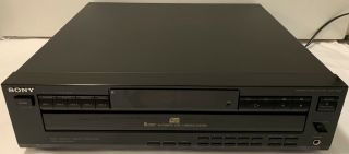 Vintage Sony 5 Cd Disc Player Carousel Changer Home Stereo Audio Cdp - C425